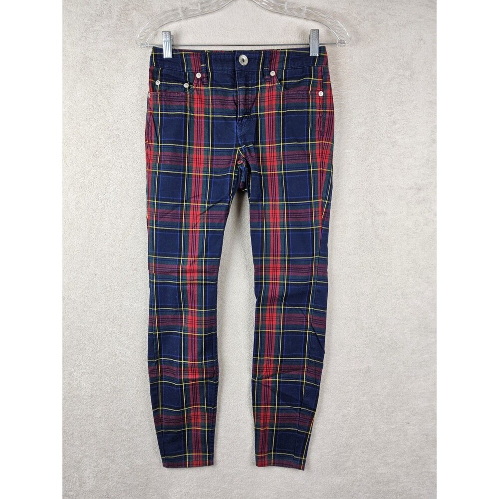 Vineyard Vines Women's Tartan Plaid Flat Front Pants Size 00